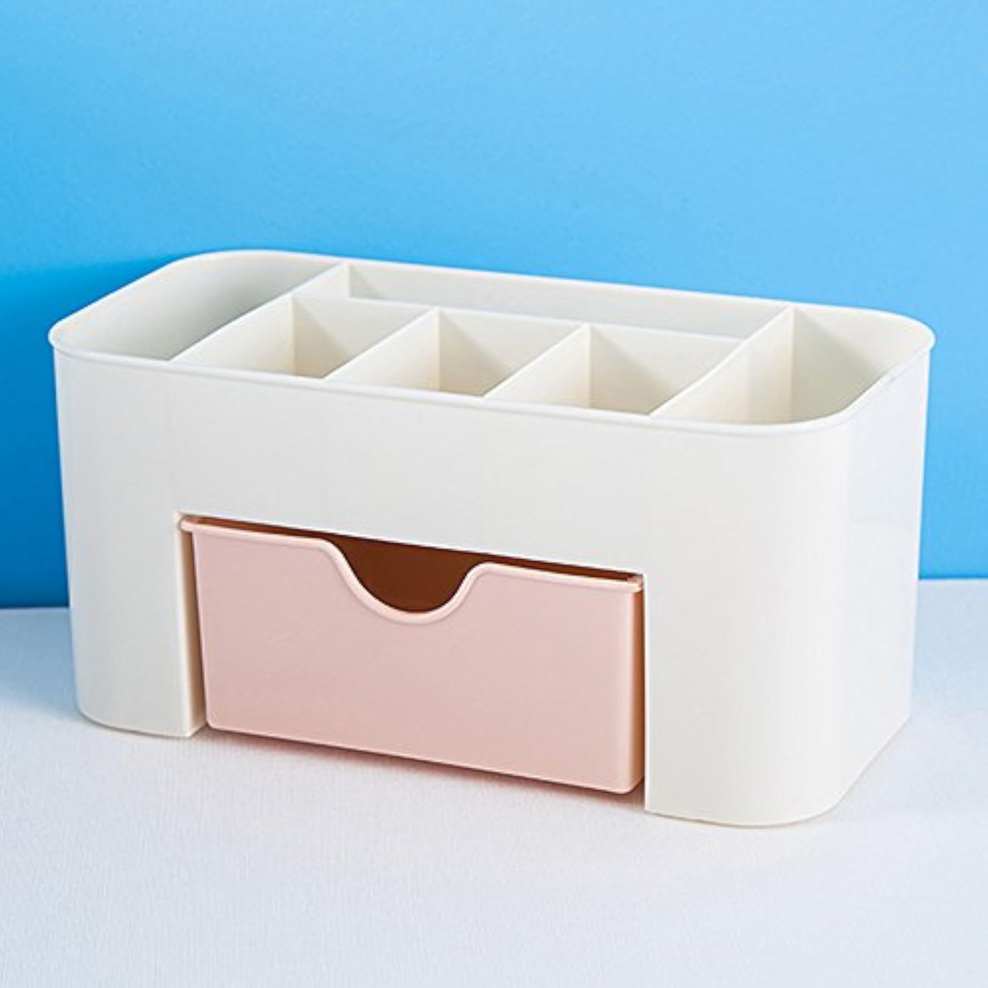 Desktop Cosmetic Storage Drawer Box, 6 Grids Holder